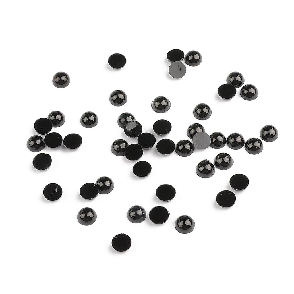10-500pcs/bag Acrylic Animal Eyes Semi-Round Beads DIY Sewing Fabric Doll Production
