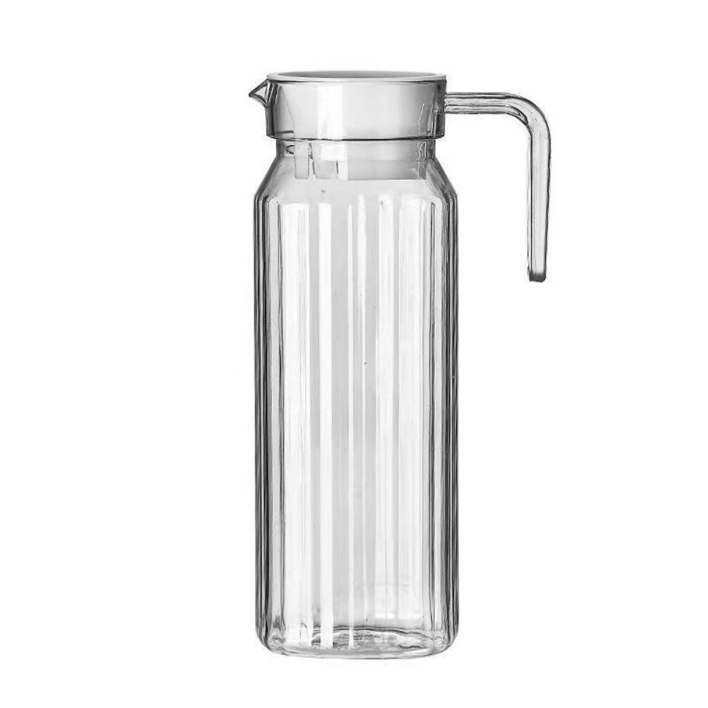 Кувшин для воды с крышкой, анти-падение, чайники для холодной воды, горшок для чая со льдом, полосатый кувшин, холодильник