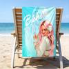 proof beach towel with a Karol G pattern - soft,absorbent,quick-drying,machine washable - perfect for swimming,camping,bathing