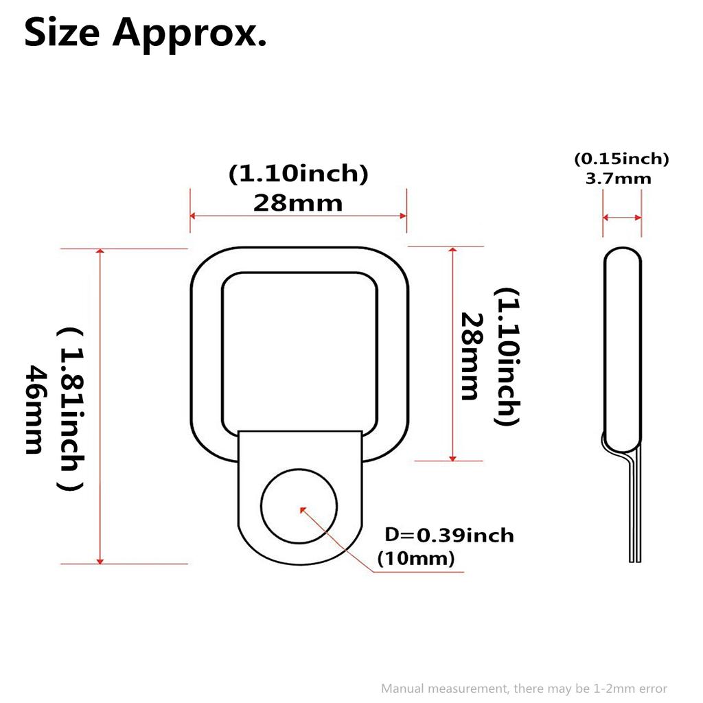 Привязное D-образное кольцо, пряжка, крючок для Jeep Wrangler TJ JK JL Gladiator JT 4XE 1997-2023, 2/4 двери, салон автомобиля
