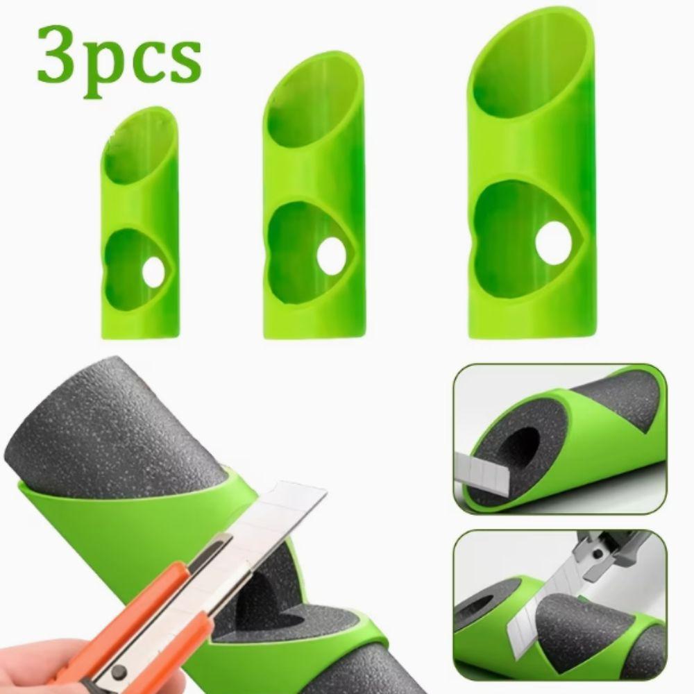 3pcs Durable Construction Foam Pipe Cutter Flame Retardant Pipe Insulation Tool Insulation Cutting