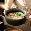 Large Ceramic Japanese Ramen and Salad Bowl - Straight-Sided Design