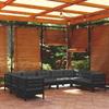 Day and Night - Day and Night Garden Furniture 9 Pieces with Black Pine Wood Cushions