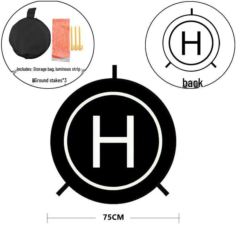 75cm Foldable Drone Landing Pad for Outdoor Use - Portable Takeoff Mat for Aerial Photography Drones