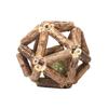 Catnip Wood Ball Toy Natural Silvervine Stick Cage Ball with Catnip Ball Kitten Teeth Cleaning Molar Toy for Indoor Cats