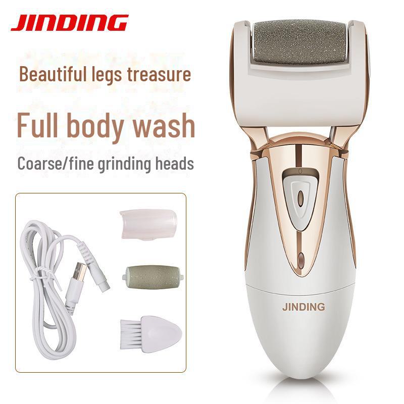 Электрическая шлифовальная машинка для ног с подсветкой для удаления омертвевшей кожи и мозолей; Инструмент для педикюра с камнем.