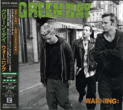 CD GREEN DAY - Warning WPCR10850 Reprise Records 2000 Япония Рок Б/У
