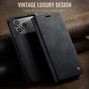 Suitable for iPhone 17 Pro card slot phone case, Samsung S25 ULTRA calf pattern leather case, A15 flip retro case