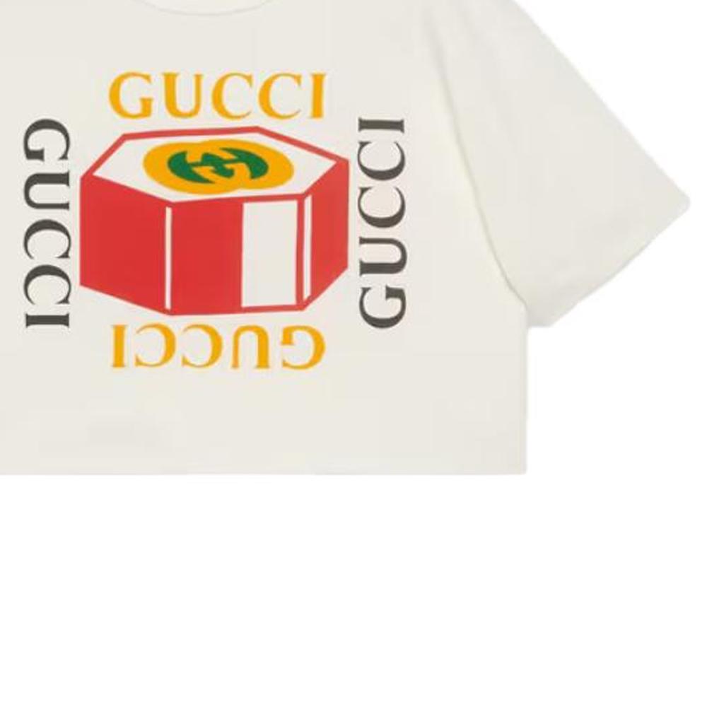GUCCI SS23 T Shirt Women's Ecru 717684-XJFNC-9095