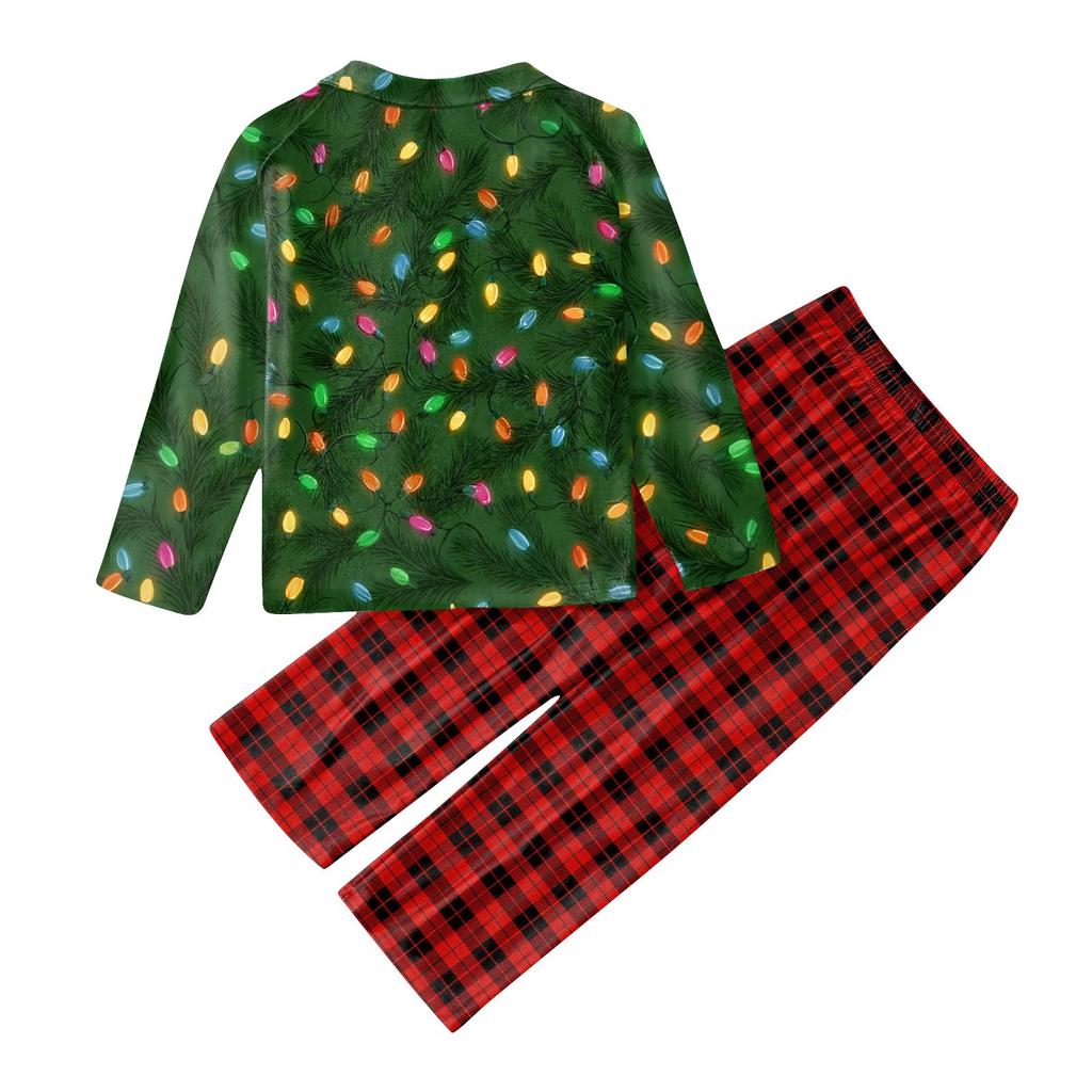 Christmas Prints Family Matching Long Sleeve Tops+Pants Set Family Matching Sets