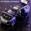 Модель автомобиля 1/32 для внедорожника Cadillac Escalade, литой игрушечный автомобиль со звуком и светом, инерционный механизм, многоцветный