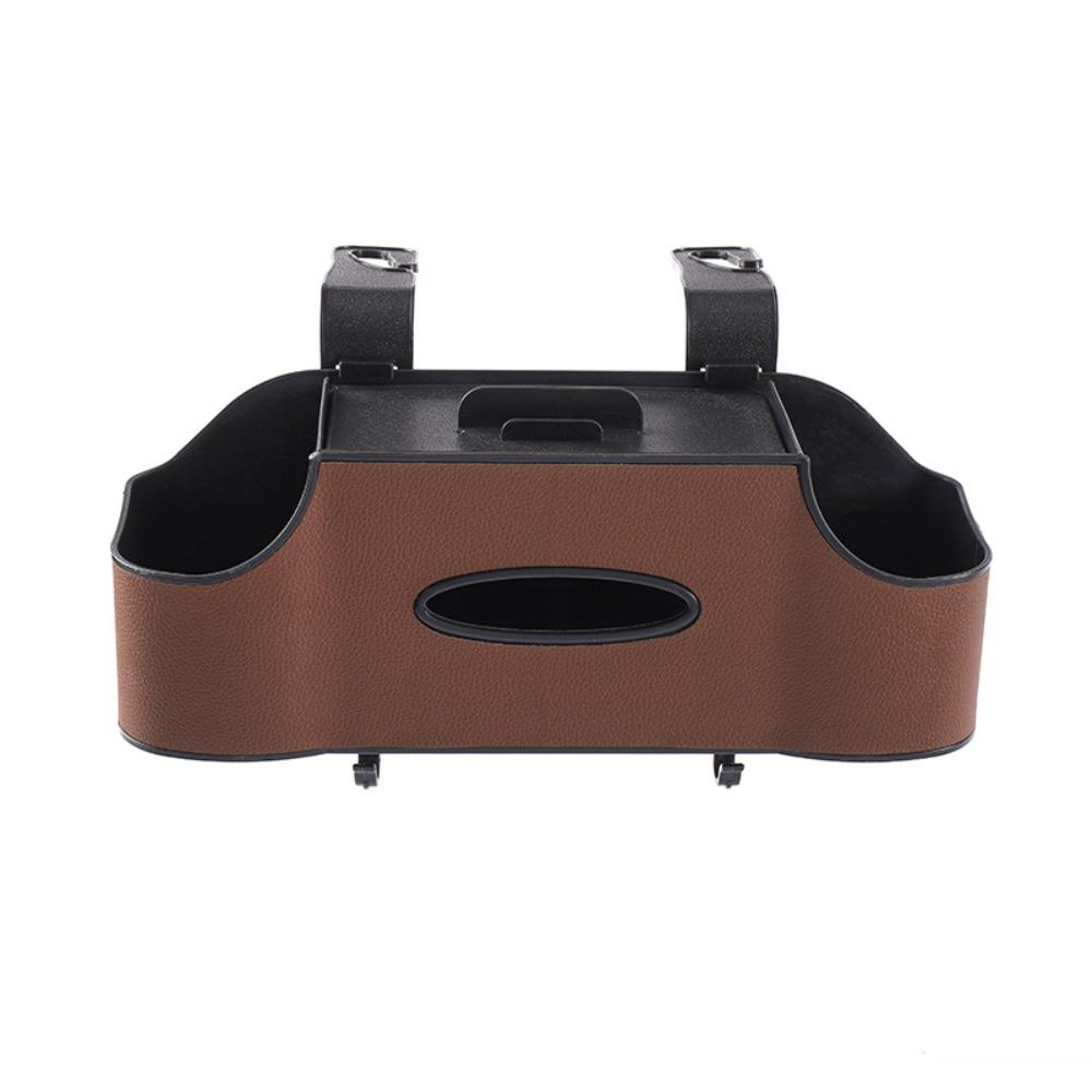 1Pc with 2 Cup Holders Car Tissue Box Holder 4 Color Headrest Hooks Car Accessories