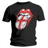 Черная футболка унисекс The Rolling Stones England Tongue