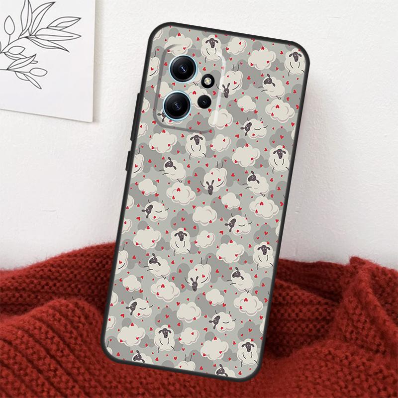 Милый чехол-овечка для Xiaomi Redmi Note 14 13 10 11 12 15 Pro Plus Чехол для Redmi 15 14C 12C 10C 13C 15C
