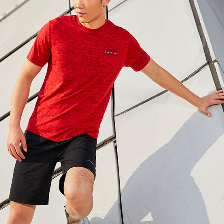 Мужские шорты Li Ning Training Series, плетеные, однотонные, черные, AKSQ103-1