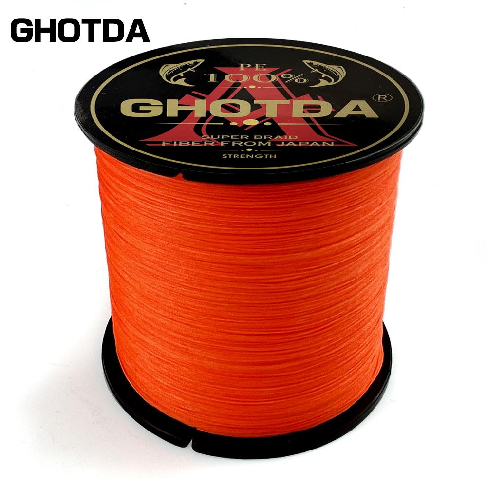 GHOTDA 12-прядная полиэтиленовая плетеная леска 10-80 фунтов 100 м, мультифиламентная леска для ловли карпа в соленой воде
