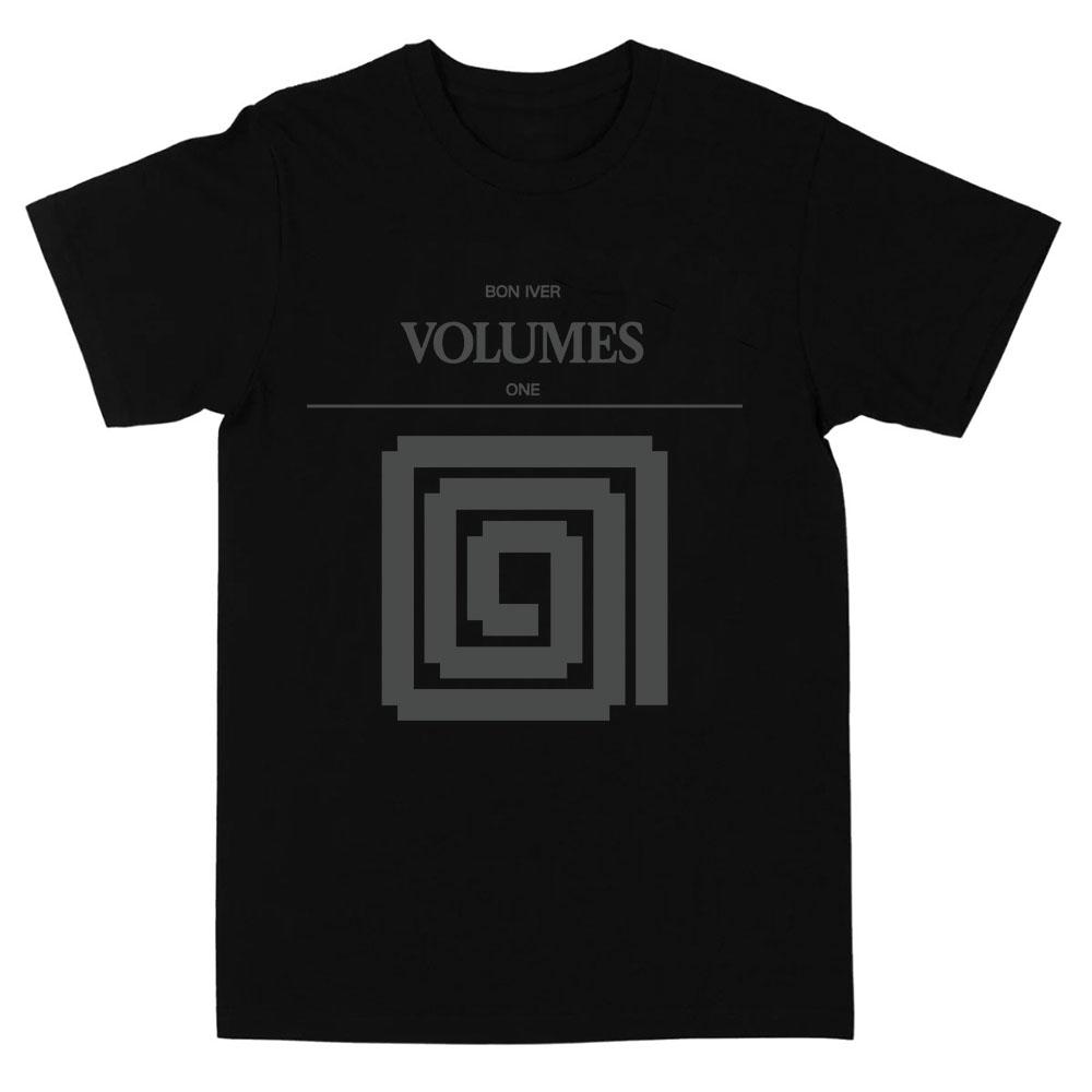 Album VOLUMES Swirl Tee Bon Iver Band Heavy Mental T-shirt Summer O-neck Short Sleeve Male Tshirts Unisex Streetwear Print Merch