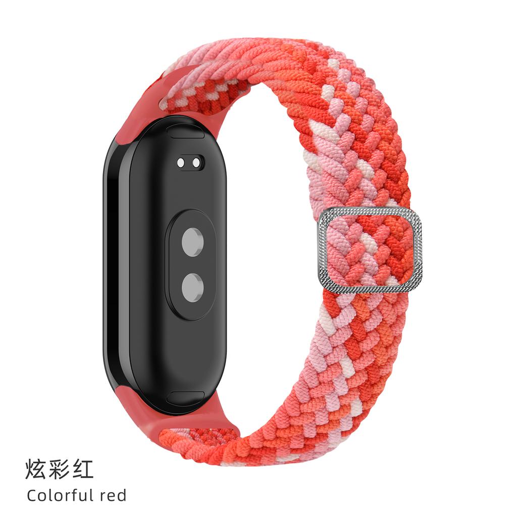 Ремешок для Xiaomi Mi Band 10 9 8 Эластичный плетеный Solo Loop Регулируемая пряжка Замена correa bracelet для Miband 4 3 5 6 7