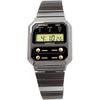 Casio A100WEGG-1A2 Digital Watch Men's Retro Design Black Gold Stainless Steel