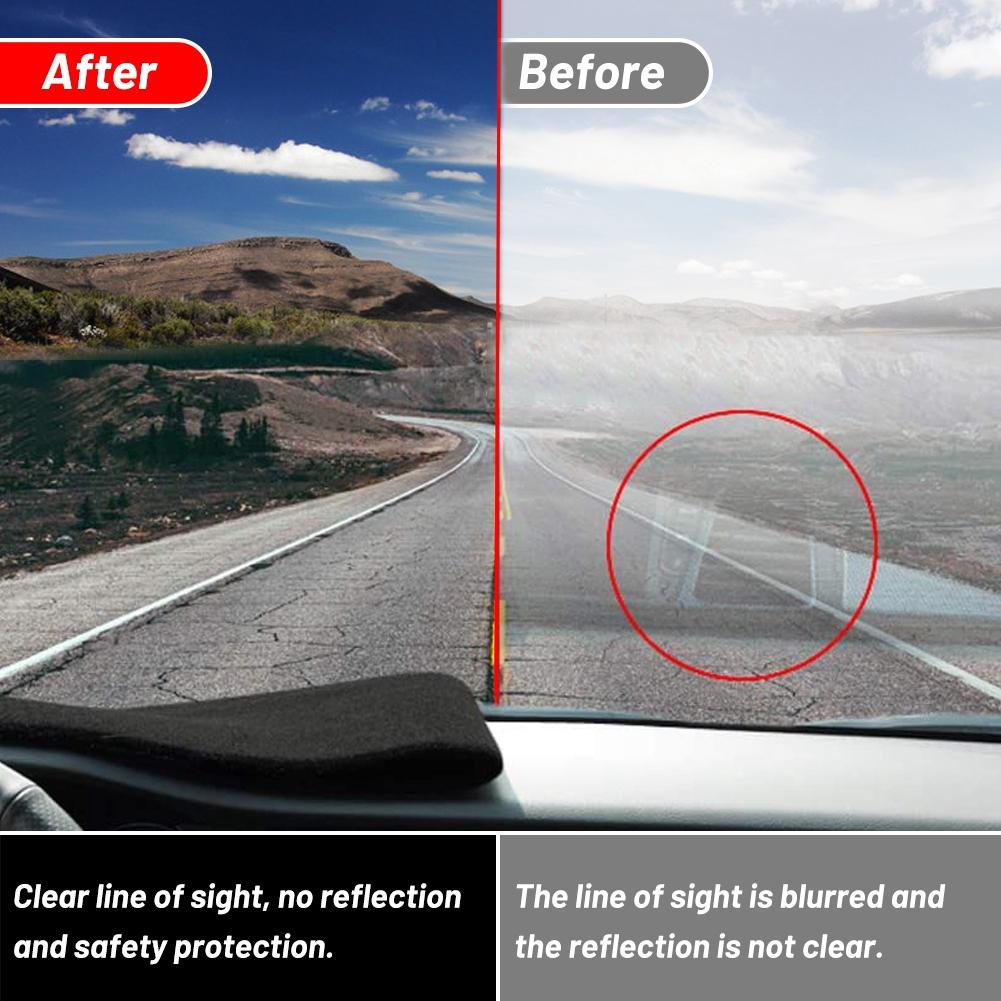 Anti Slips Dash Mat Fit For Toyota Tacoma 2016-2021 Left Hand Drive Felt Fabric Dashmat Dashboard Cover Red Trim