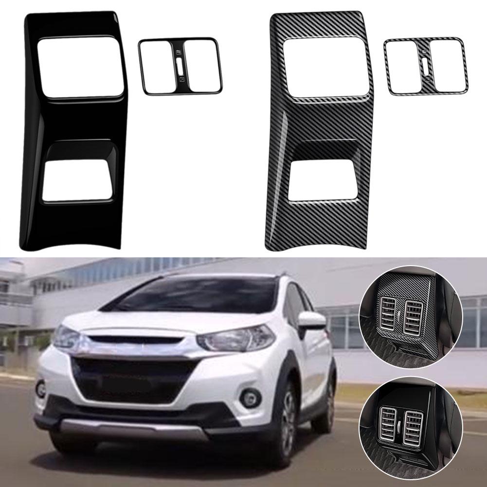 Для Honda WR-V WRV 2024 2025 Аксессуары для интерьера Рама автомобиля Кондиционер Вентиляционная отделка Декоративная розетка Задняя крышка Наклейка Air G5J8