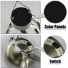 Led Metal Solar Powered Wind Chime Spiral Gyro Light Color Change Hanging Light