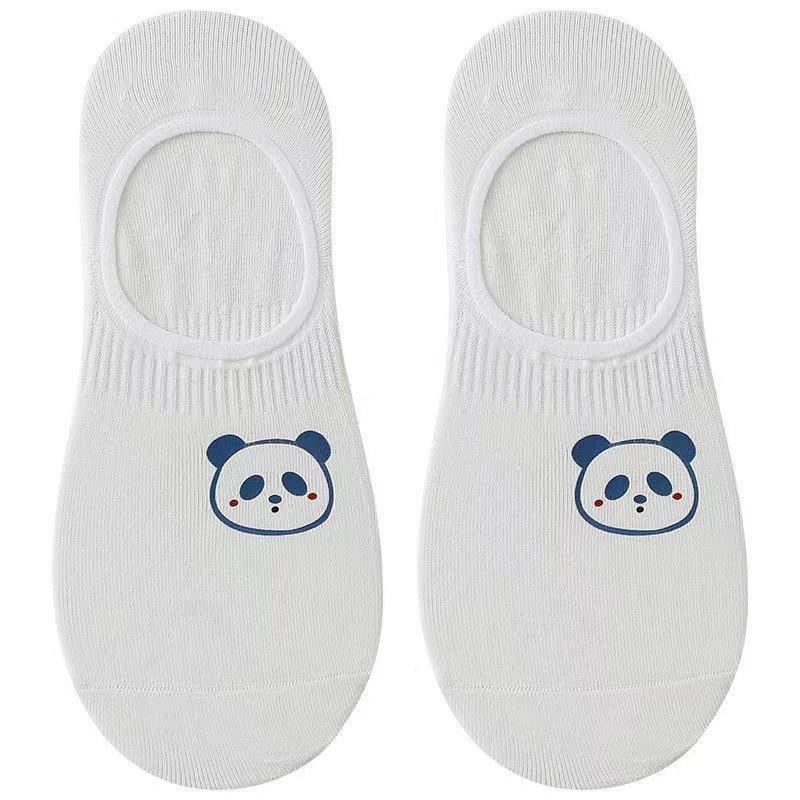 Women's Cartoon Non-Slip Invisible Boat Socks: Thin Shallow Summer & Spring Styles