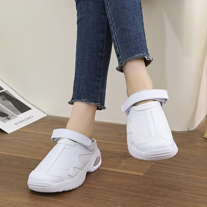 Модная женская обувь больших размеров для медсестер, удобная дышащая рабочая обувь, женская медицинская обувь