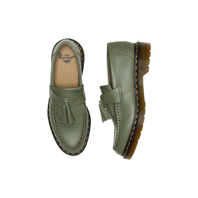 Dr. Martens Adrian YS Унисекс Хаки Зеленый Кожа 27759384