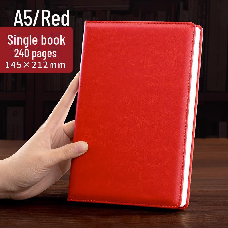 Супер толстый кожаный деловой блокнот с простым логотипом