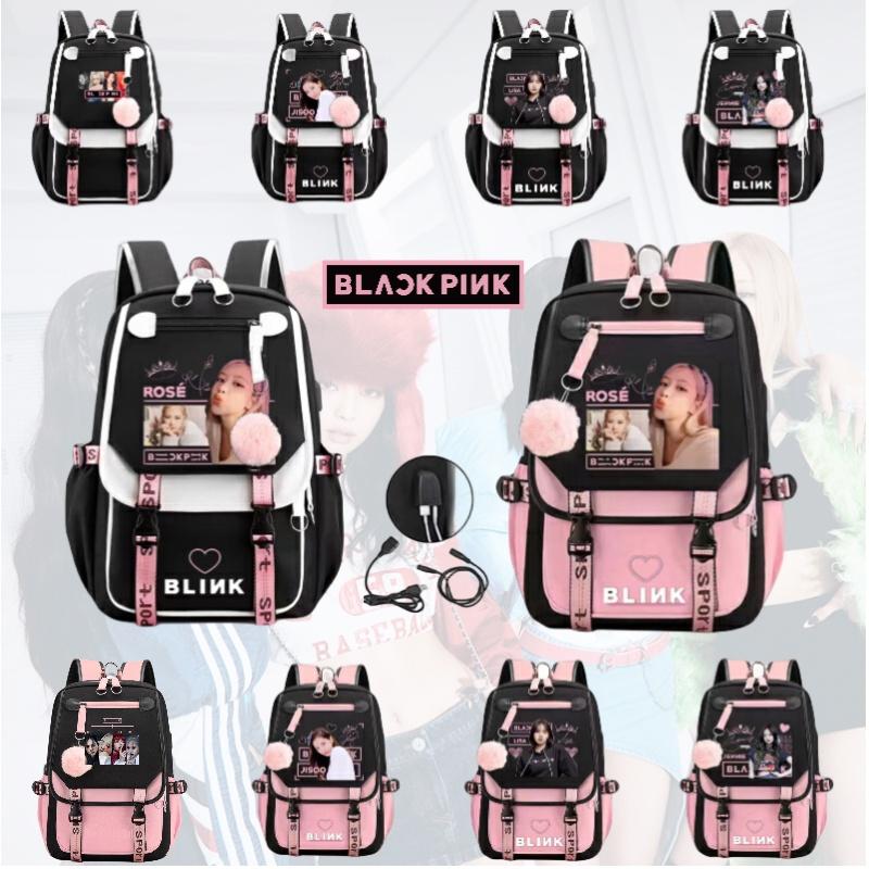 Унисекс Рюкзак в стиле Blackpink Лиса Звездное небо Оксфордская ткань Повседневная Дорожная Сумка