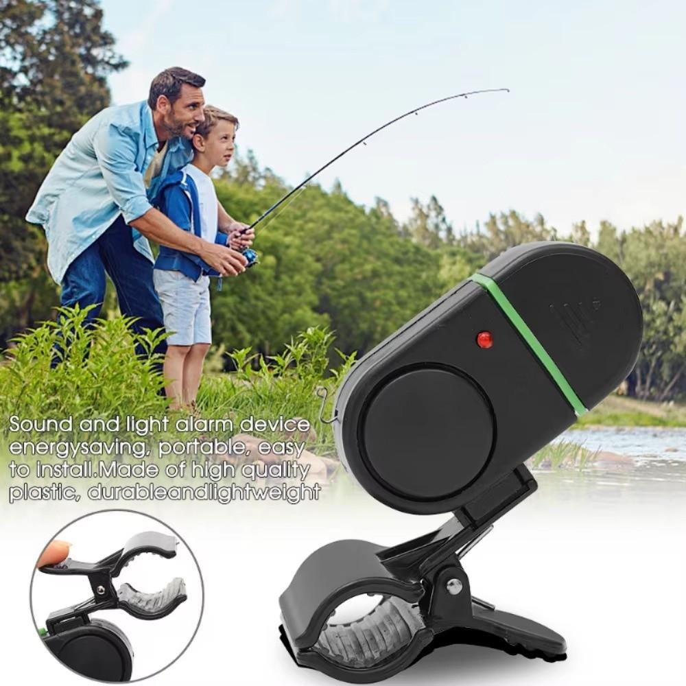 Sound Bell Alert Fish Bite Alert LED Light Indicator Fishing Rod Buzzer Fishing Indicator  Night