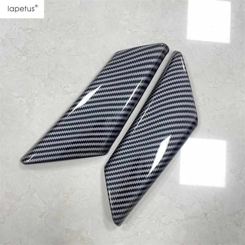 Car Front Door Armrest Panel Strip Sequ Decoration Cover Trim For Peugeot 208 - 2025 Carbon Fiber Accessories Interior