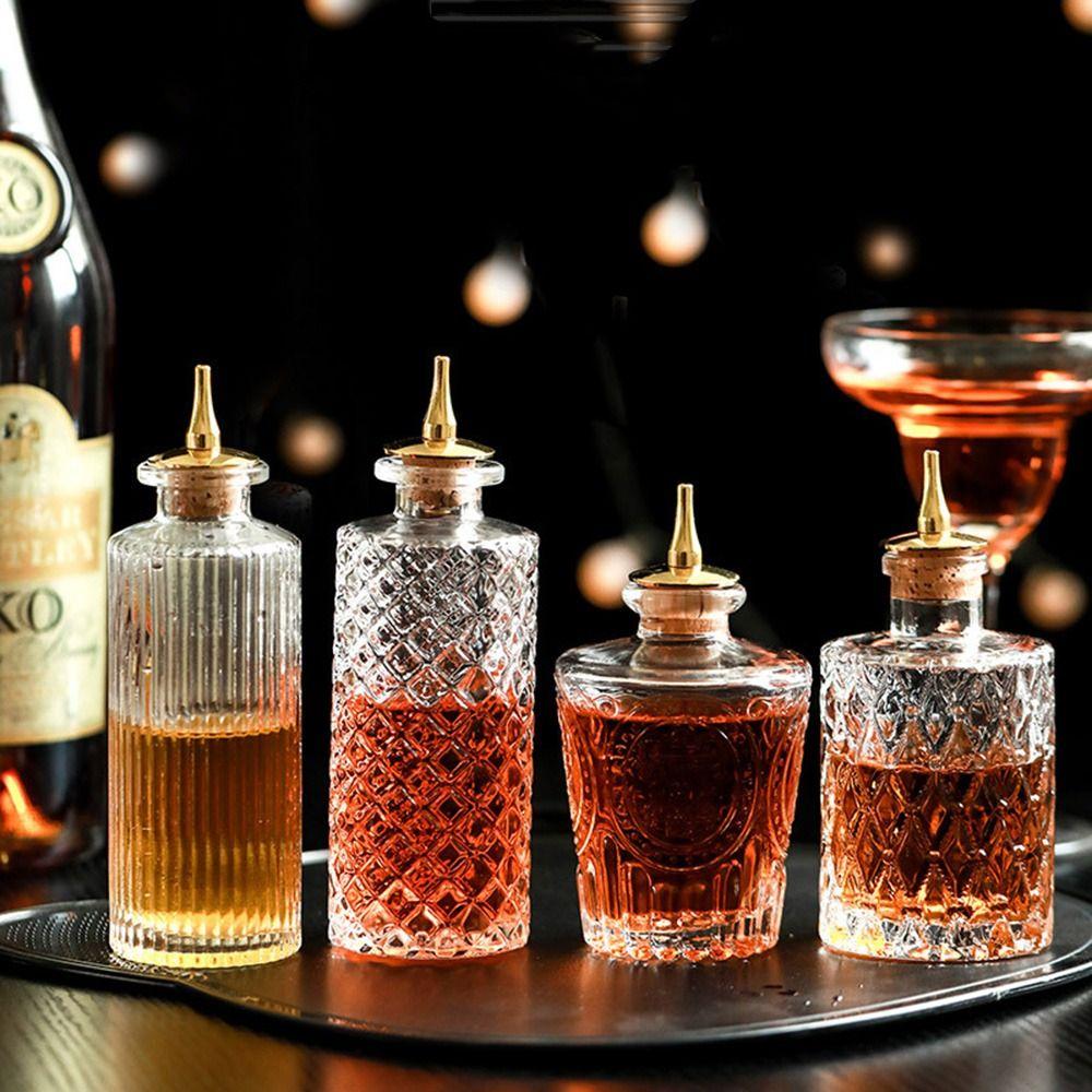 Vintage Bartender Bottle Luxury Dash Bottle Exquisite Bottle of Bitters Whisky