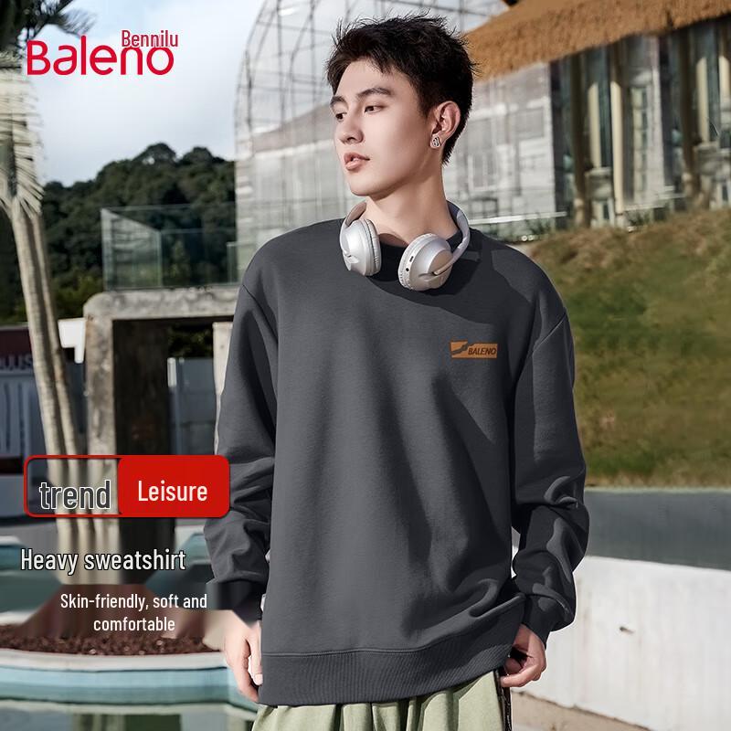 Baleno Men's Heavyweight Crewneck Sweatshirt