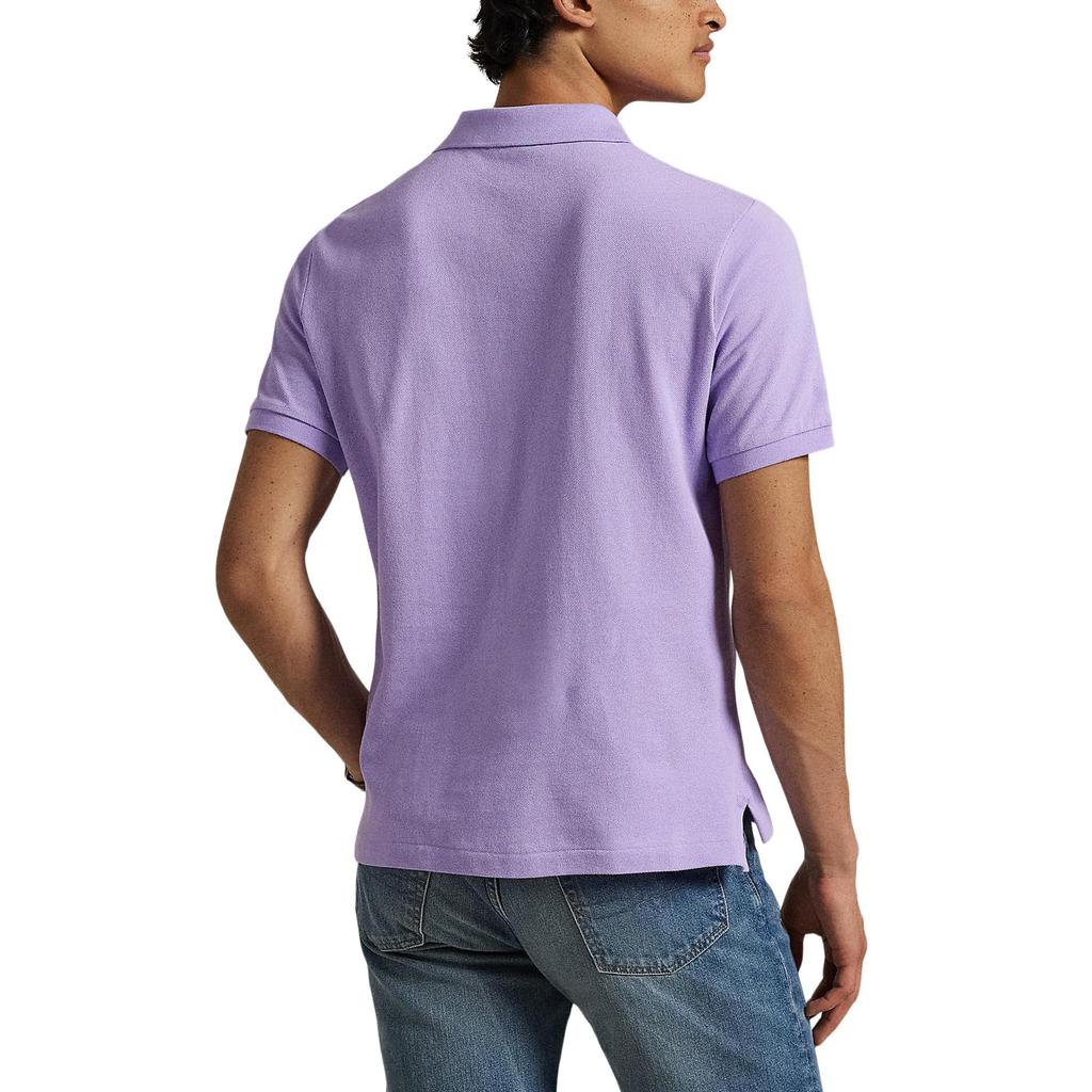 Polo Ralph Lauren Хлопковая однотонная футболка-поло с коротким рукавом Мужские топы 710534735-457
