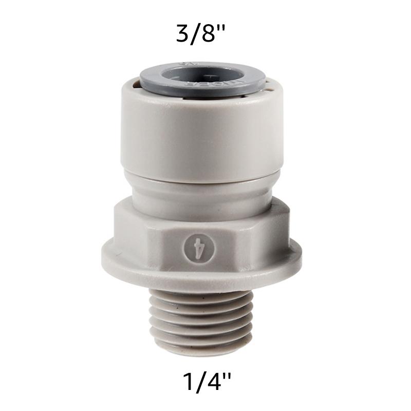 ELECQUEEN Быстроразъемное соединение, наружная резьба 1/4'' x 9,5 мм(3/8 '') Соединение трубок OD, Прямой адаптер для шлангов с push-in фитингом