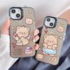 Силиконовый чехол с изображением медведя-купидона для Xiaomi Redmi Note 12 11 Samsung A54 A24 A14 Oppo A78 A58 A38 Tecno Spark 10 30C Funda Painted Cover Soft TPU Bumper