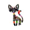 New Arrival Cute Enamel Paint Cat Brooch Unisex Women And Men Pin Animal Design Fashion Jewelry 2 Colors