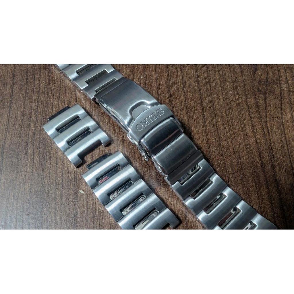Б/у Оригинальный серебристый браслет-ремешок для часов SEIKO из нержавеющей стали Flight Master SNA411P1/413P1