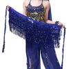 Belly Dance Performance Sequin Fringe Hip Scarf Sequin Waist Sequin Fringe Waist Scarf