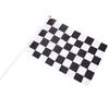 5X Black And White Flag Checkered Racing Banner Polyester Flags Hand Signal Flags