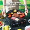 28/30/32см Круглая сковорода Корейская тарелка для жарки мяса Тарелка для барбекю для путешествий на открытом воздухе, кемпинга