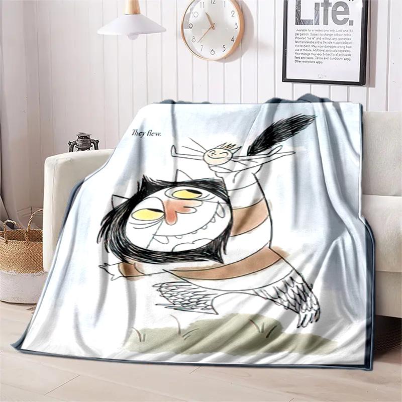 Where Wild Things Blanket Suitable All Seasons Soft Comfortable Sofa Office Home Blanket Holiday Birthday Gift Blanket Soft And Comfortable Blanket
