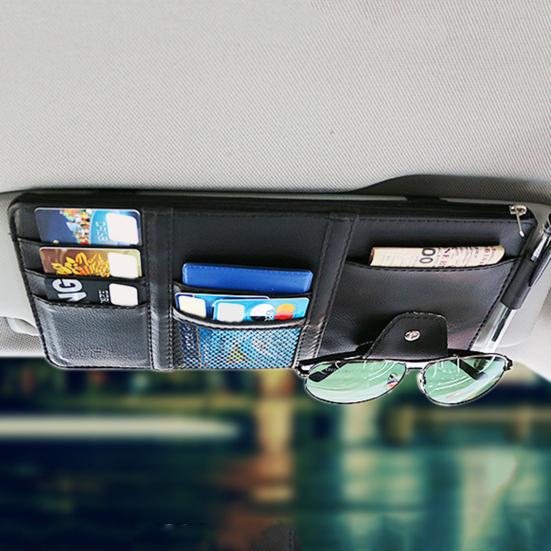 Чехол для хранения козырька, универсальный, большой емкости, тонкий автомобильный органайзер для документов, карман для хранения