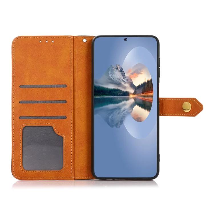 For Huawei Mate 60 Cowhide Texture Leather Flip Cover Anti-Shock Wallet Phone Case