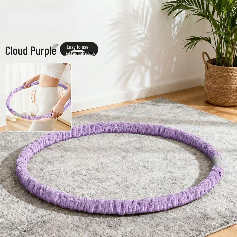 Weighted Soft Plush Hula Hoop for Abdominal Tightening - Safe, Slimming, and Fat-Burning Exercise for Women