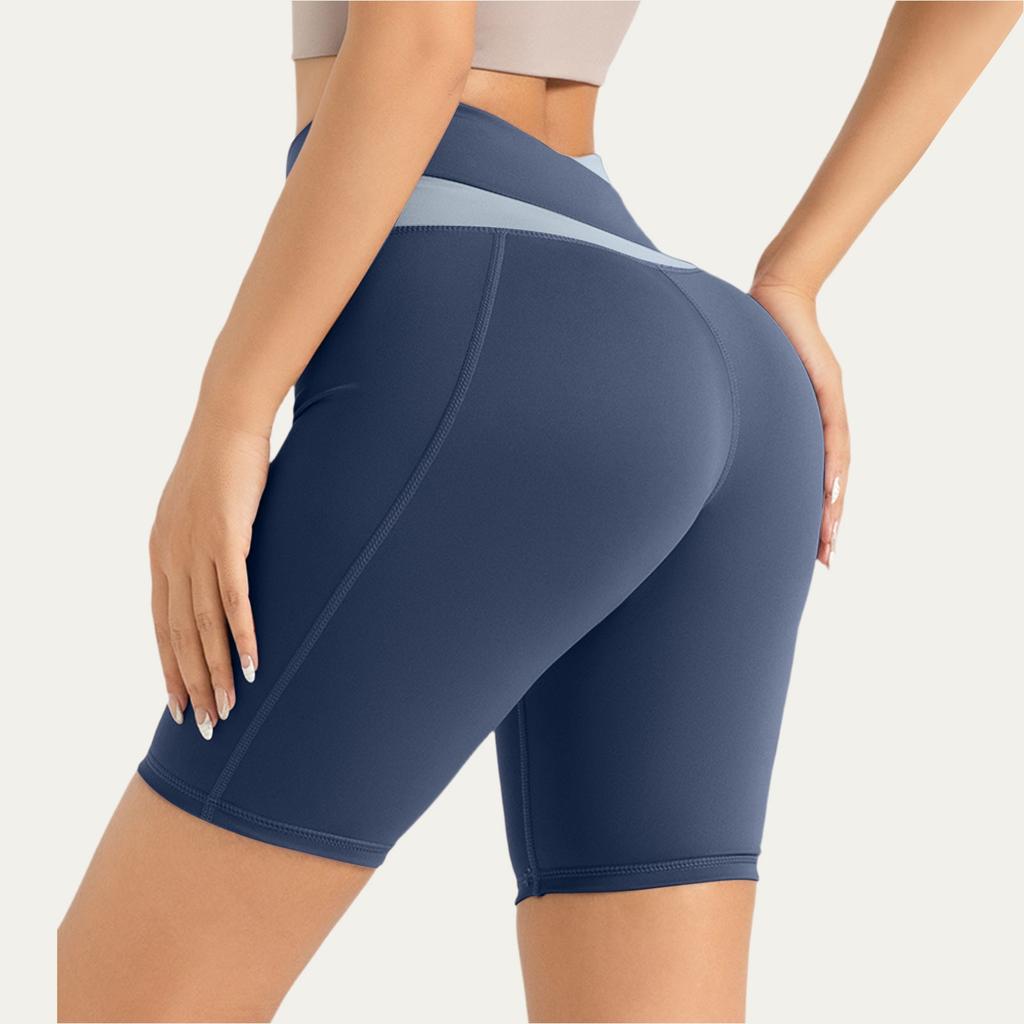 Женские супермягкие леггинсы с высокой талией, шорты для велоспорта и йоги