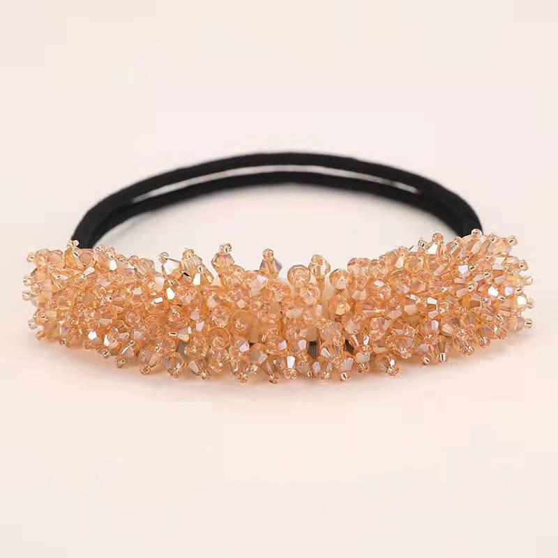 1pc Elegant Pearl Flower Bun Maker Korean Lazy Hair Curler Styling Accessories Hair Style Hairpin Hair Braiding Braider Hairgrip