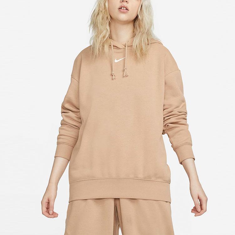 Nike Спортивная одежда, пуловер, флисовая толстовка с капюшоном, женские топы Maize DJ7669-200